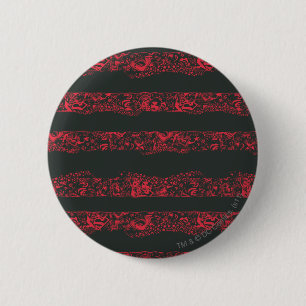 Supergirl zwart-wit en rood lijnpatroon ronde button 5,7 cm