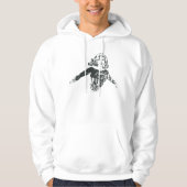 Supergirl zwarte en witte tekening 1 hoodie (Voorkant)