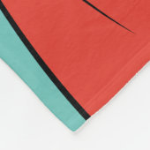 Supergirl zweven in blauw pak fleece deken (Hoek)