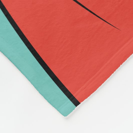 Supergirl zweven in blauw pak fleece deken (Hoek)