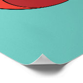 Supergirl zweven in blauw pak poster (Hoek)