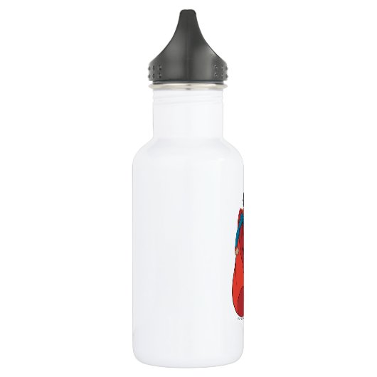 Supergirl zweven in blauw pak waterfles  (Links)