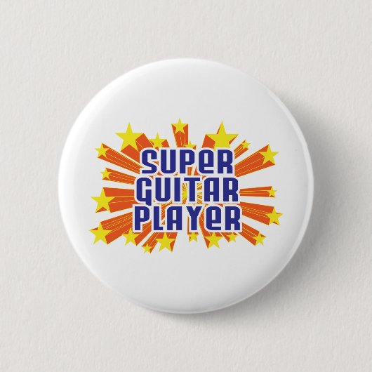 Supergitaarspeler Ronde Button 5,7 Cm (Voorkant)