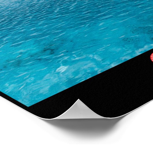 Superglaciaal meer onder de Vaughn Lewis Icefall Poster (Hoek)