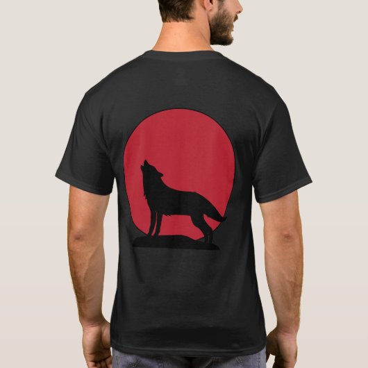 Supergolf Wolf Moon Lunar Eclipse 2019 T-shirt (Achterkant)