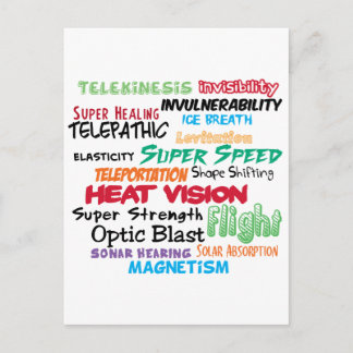 Supergrootmachten superheld briefkaart