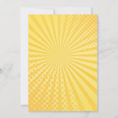 Superheld 6e verjaardag uitnodiging (Achterkant)