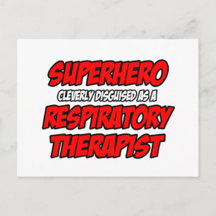 Superheld...Ademhalingstherapeut Briefkaart