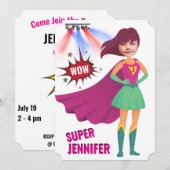 Superheld Amathday Geweldige Unieke Kaart (Voorkant / Achterkant)