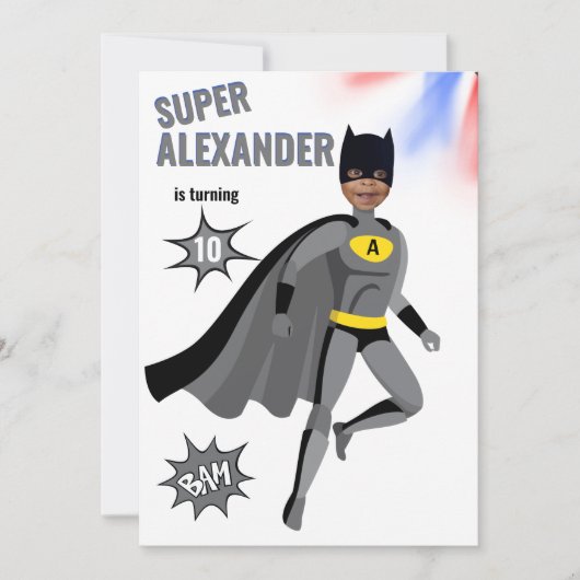 Superheld Amazing Unique Boy Fabulous Birthday Kaart (Voorkant)
