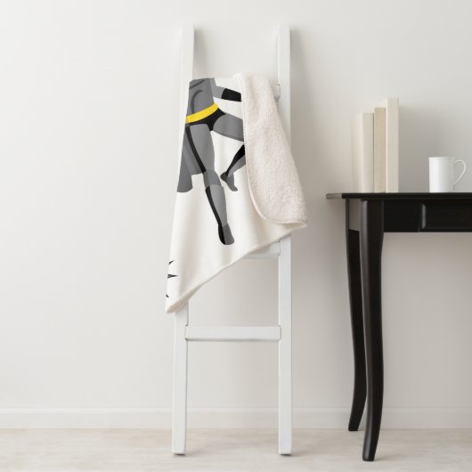 Superheld Amazing Unique Boy Fabulous Birthday Ze Sherpa Deken (In situ)