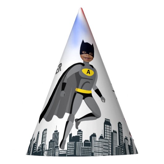 Superheld Amazing Unique Boy Fabulous Feesthoedjes (Voorkant)