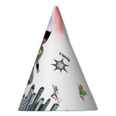 Superheld Amazing Unique Boy Fabulous Feesthoedjes (Rechts)