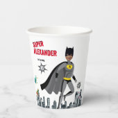 Superheld Amazing Unique Boy Fabulous Papieren Bekers (Achterkant)