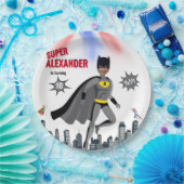 Superheld Amazing Unique Boy Fabulous Papieren Bordje (Feest)