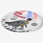 Superheld Amazing Unique Boy Fabulous Papieren Bordje (Gekanteld)