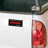 Superheld Antropoloog Bumpersticker (Op Truck)