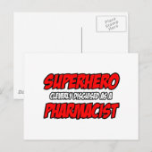 Superheld...apotheker Briefkaart (Voorkant / Achterkant)