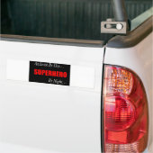 Superheld-archivaris Bumpersticker (Op Truck)