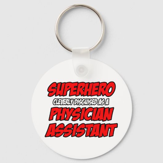 Superheld... Artsenassistent Sleutelhanger (Voorkant)
