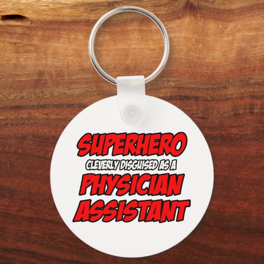 Superheld... Artsenassistent Sleutelhanger (Voorkant)
