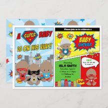Superheld Baby shower Boy African American