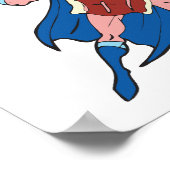 superheld bacontekenfilm poster (Hoek)