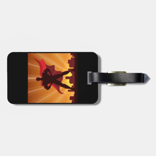 Superheld Bagagelabel (Achterkant horizontaal)