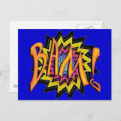 Superheld BAM! Briefkaart (Voorkant / Achterkant)