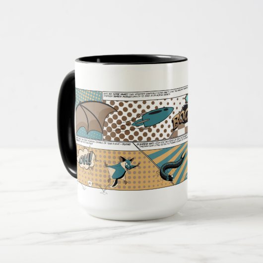 Superheld Bat Mok (Voorkant links)