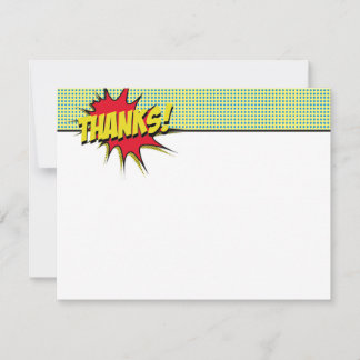 Superheld Bedankt Stationery Notitiekaartje