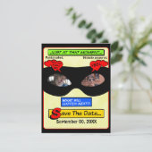 Superheld Bewaar de datum Save The Date (Staand voorkant)