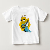 Superheld bijencartoon baby T-Shirt (Voorkant)