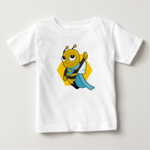 Superheld bijencartoon baby T-Shirt