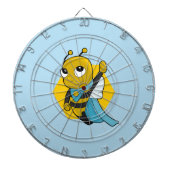 Superheld bijendartboard dartbord (Voorkant)