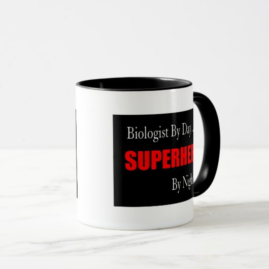 Superheld Bioloog Mok (Voorkant rechts)