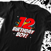Superheld Birthday - 12 jaar oud - 12e verjaardag T-shirt