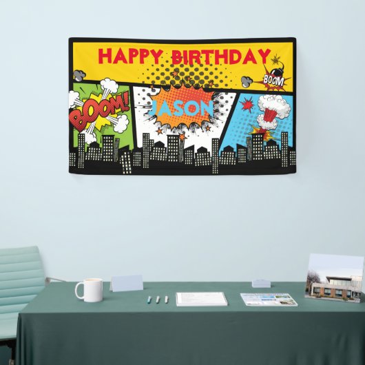 Superheld Birthday Banner (Beurs)
