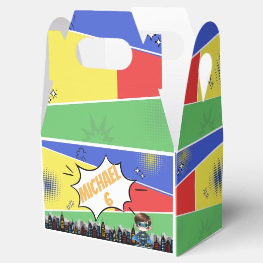 Superheld Birthday Bedankdoosjes (Geopend)