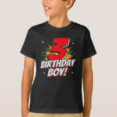 Superheld Birthday Boy - 3 jaar - 3 jaar - derde v T-shirt (Voorkant)