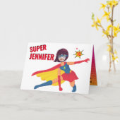 Superheld Birthday Geweldige Amazing Gift Card Kaart (Gele Bloem)