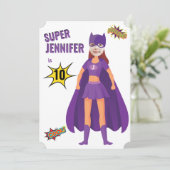 Superheld Birthday Geweldige Fab Amazing Kaart (Staand voorkant)