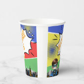 Superheld Birthday Papieren Bekers (Rechts)