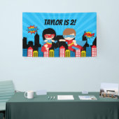 Superheld Birthday Party Backdrop Banner Boy Girl (Beurs)
