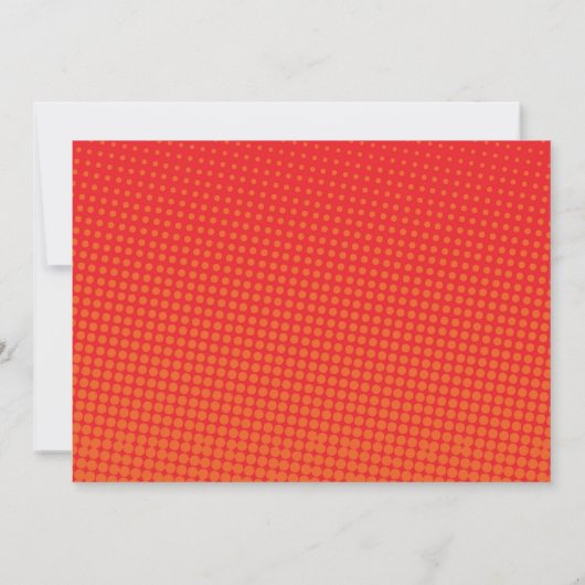 Superheld Birthday Party Invitation - Boy Colors Kaart (Achterkant)