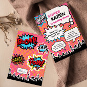 Superheld Birthday Party Invitation Kaart