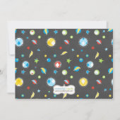 Superheld Birthday Party Invitation Kaart (Achterkant)