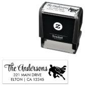 Superheld Birthday Party Invitation Zelfinktende Stempel (In situ)