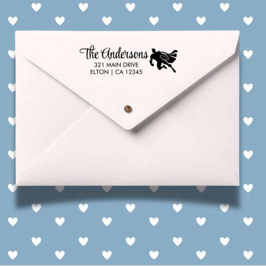 Superheld Birthday Party Invitation Zelfinktende Stempel