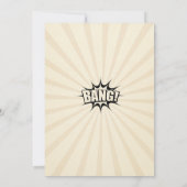 Superheld Birthday Party Photo Invitation - Nieuws Kaart (Achterkant)